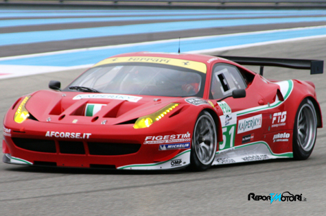 Debutta la Ferrari F458 Gli equipaggi del Team AF Corse composti da 