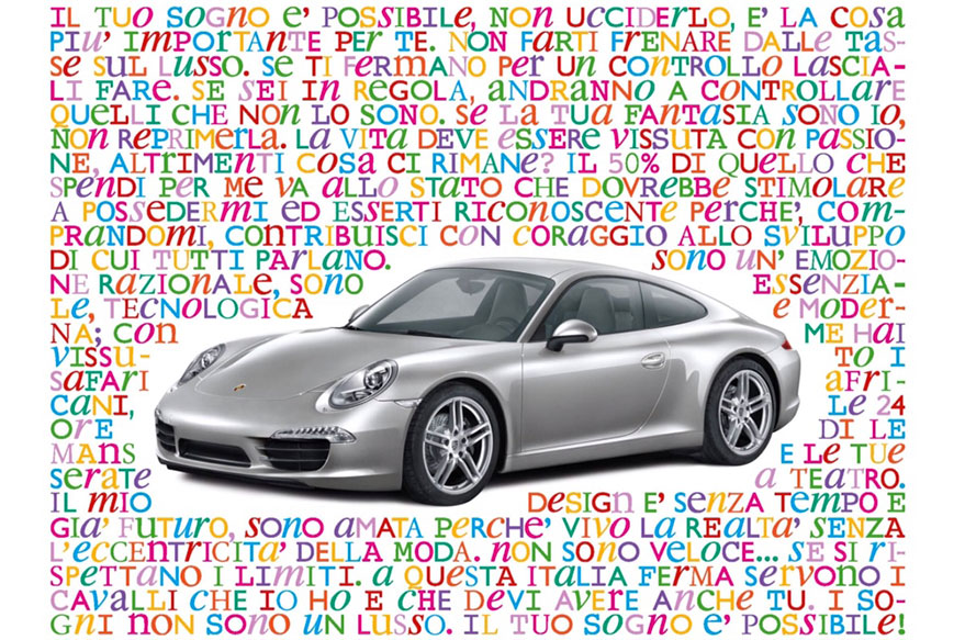 Porsche Italia e Oliviero Toscani