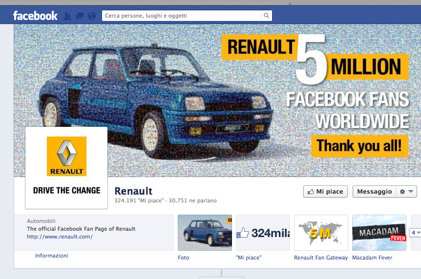 Facebook - Renault