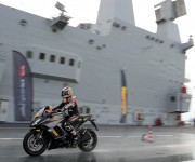 Max Biaggi prova le nuove Pirelli Angel GT