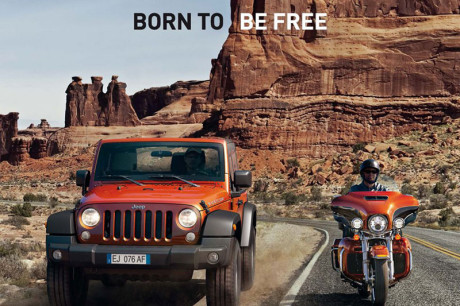 Jeep con Harley-Davidson