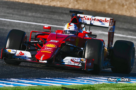 Primo di giorno di test per la Ferrari SF15-T