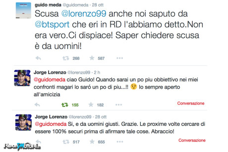 Meda vs Lorenzo - Twitter