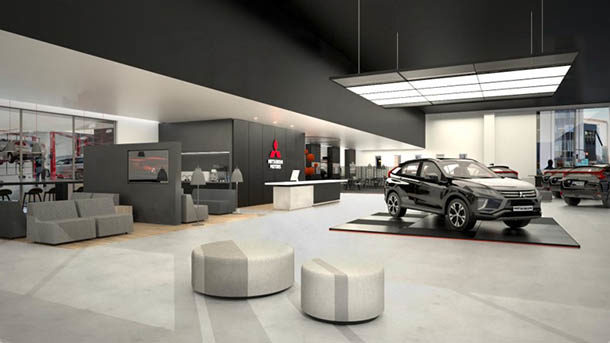 Mitsubishi _ nuova brand image concessionari _ interno