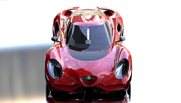 Alfa Romeo 4C Render
