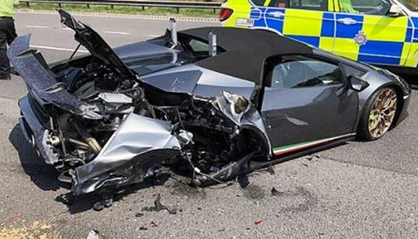 Lamborghini Huracan Performante Spyder incidente