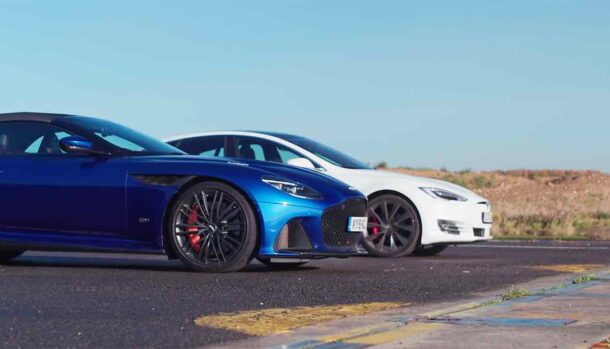 Tesla model S Performance vs Aston Martin DBS