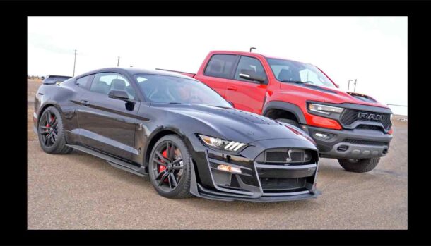 Mustang Shelby GT500 vs RAM TRX