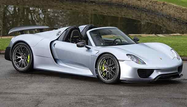 Porsche 918 Spyder Liquid Chrome Blue Metallic