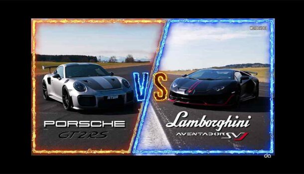 Lamborghini Aventador SVJ vs Porsche 911 GT2 RS