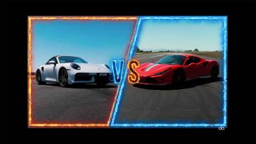 Porsche 911 Turbo S vs Ferrari F8 Spider