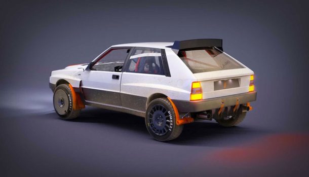 Lancia Delta Safarista Restomod by Automobili Amos