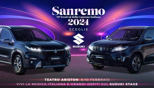 Suzuki è l’Auto del 74° Festival di Sanremo