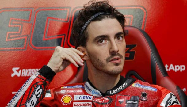 Primo piano di Pecco Bagnaia