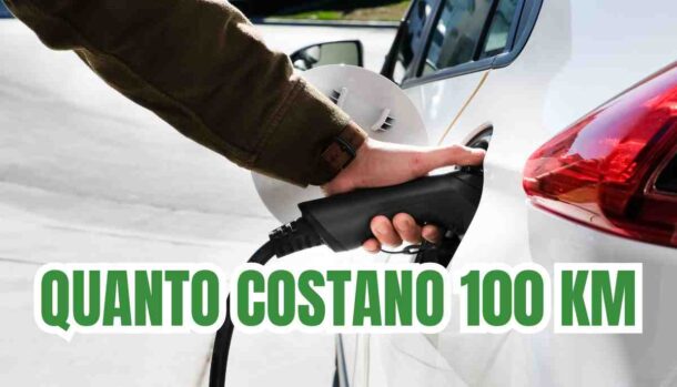 Auto elettriche, quanto costa fare 100 km