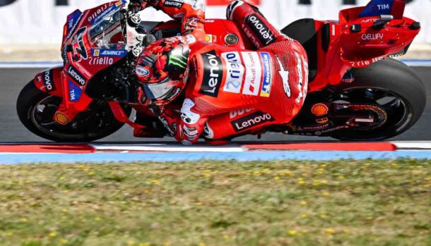 Ducati badilata a Bagnaia