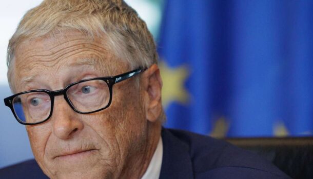 Primo piano di Bill Gates