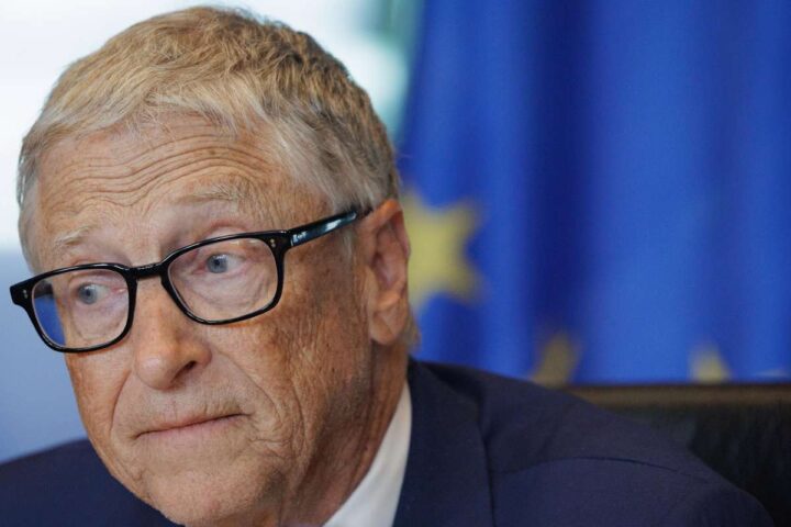 Primo piano di Bill Gates