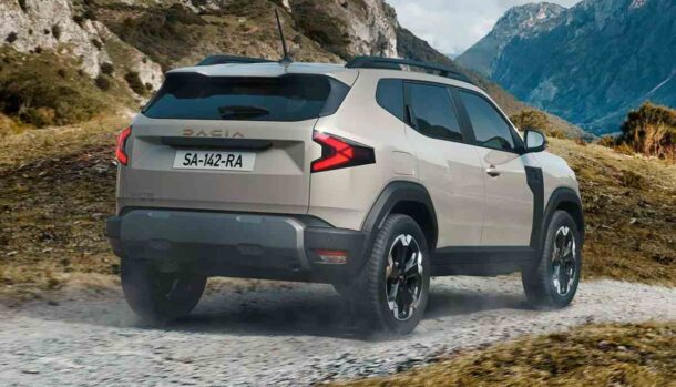 La Dacia Duster vista posteriormente