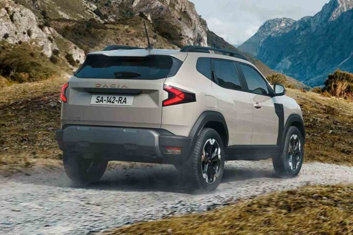 La Dacia Duster vista posteriormente