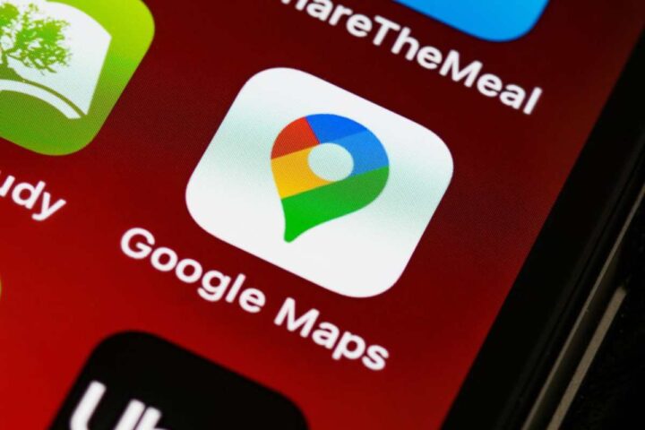 La app Google Maps su uno smartphone