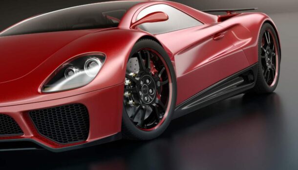 Una supercar rossa