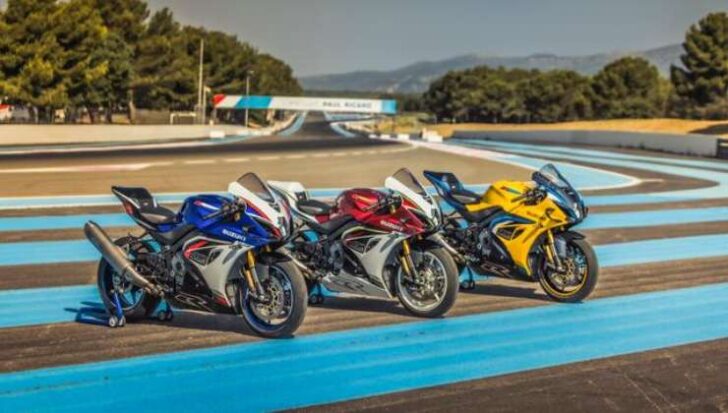 Le tre Suzuki GSX-R1000R Heritage