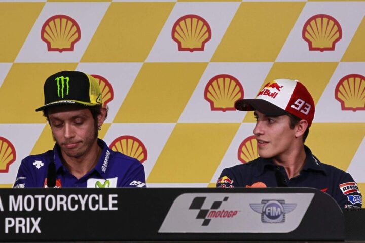 Valentino Rossi e Marc Marquez