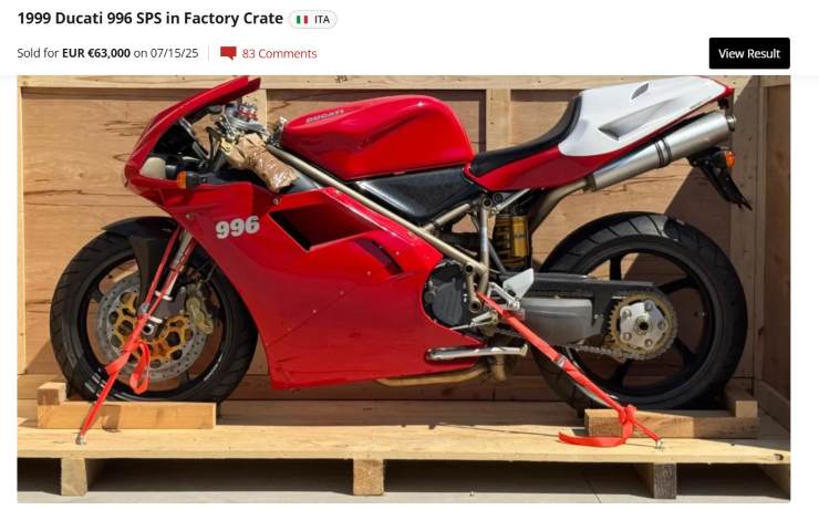 Ducati 996 SPS moto asta