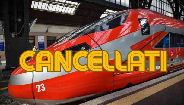 Frecciarossa problemi treni cancellati