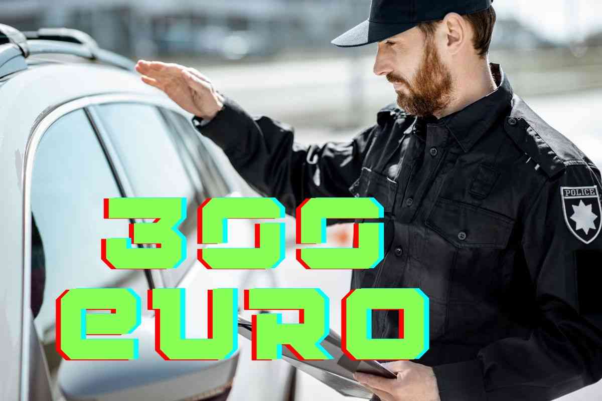 Braccio auto novità problemi multa 300 euro