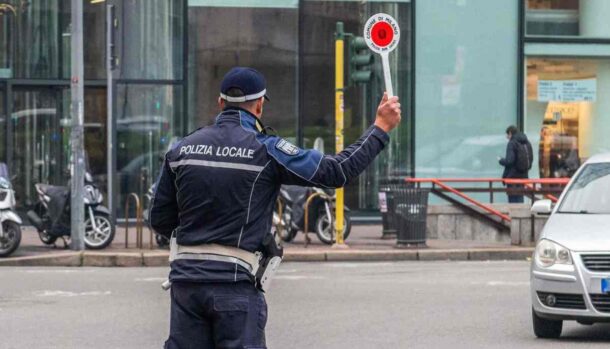 polizia blocco