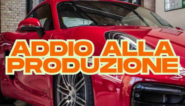 Porsche 718 Boxster Cayman addio