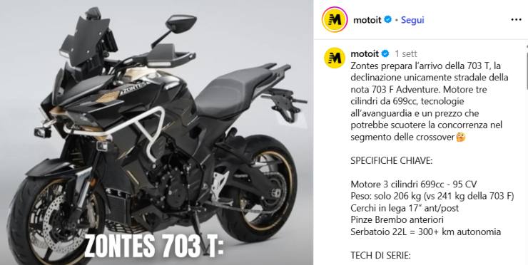 Zontes 703 T novità moto