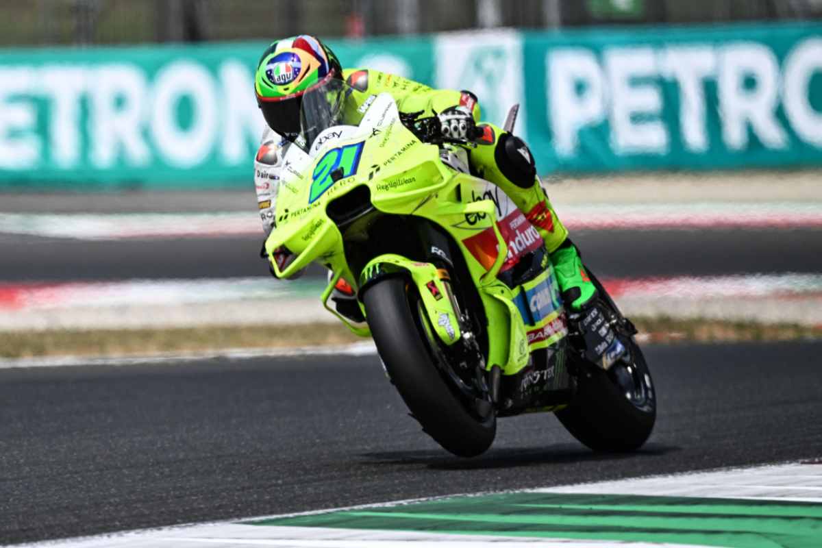 Franco Morbidelli in pista con la Ducati
