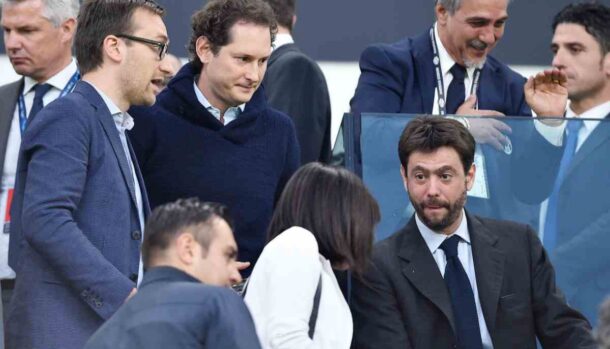 La famiglia Agnelli sugli spalti a Torino