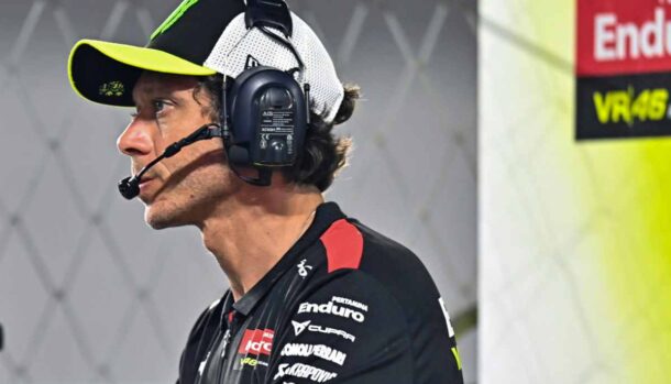 Valentino Rossi nei box