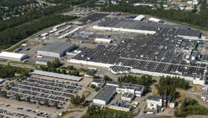 Il quartier generale della Valmet Automotive visto dall'alto