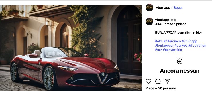 Alfa Romeo Spider novità render