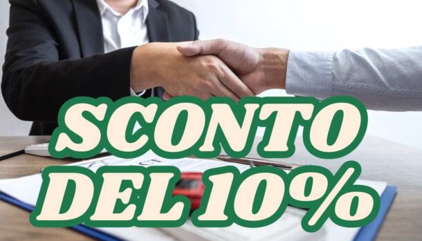 Assicurazione auto sconto 10%