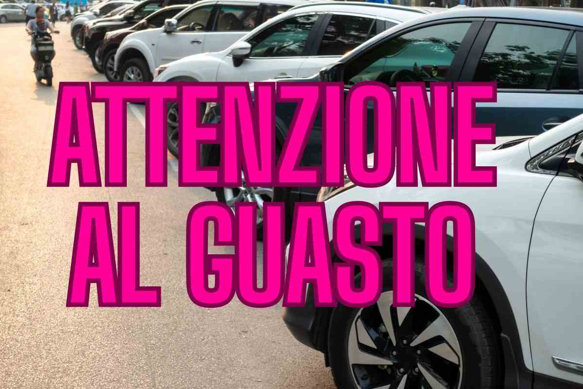 Ruote parcheggio girate auto