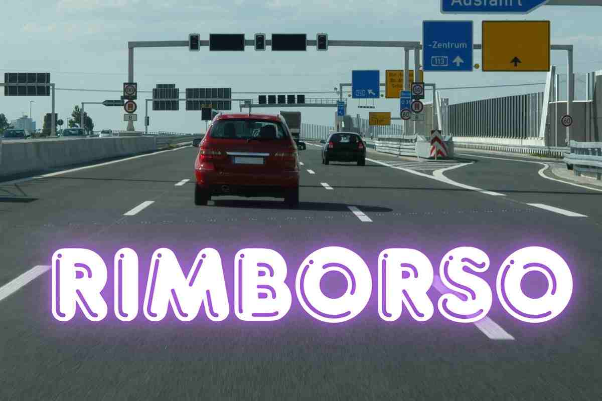 Cantiere autostrada rimborso