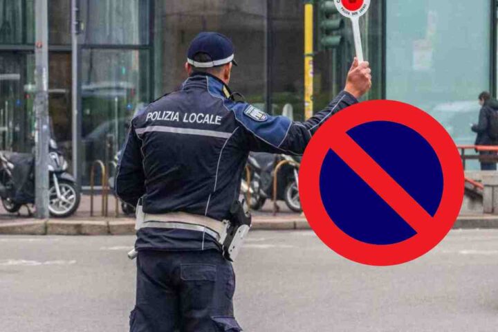 divieto di sosta polizia