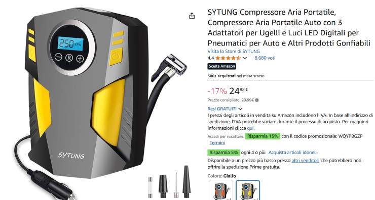 Auto Sytung Compressore novità prezzo