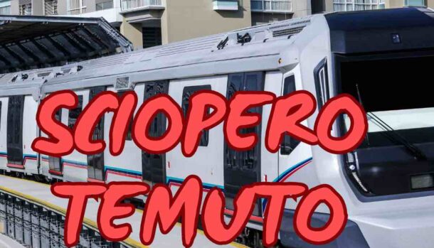 Treno sciopero trasporti