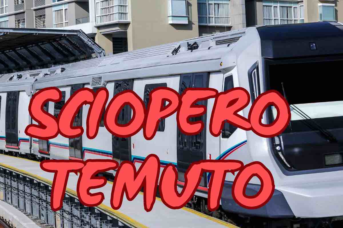 Treno sciopero trasporti