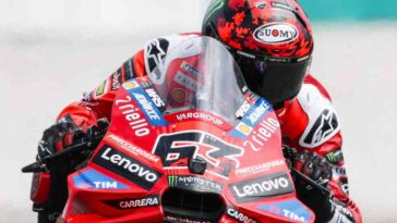 Bagnaia in ansia totale