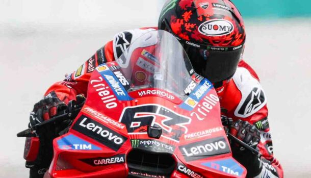 Bagnaia in ansia totale