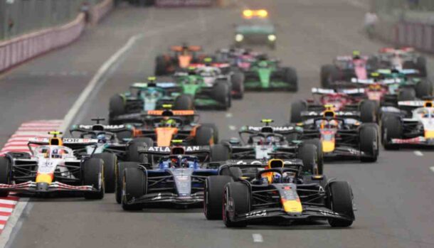 Le monoposto di Formula 1 alla partenza di un GP