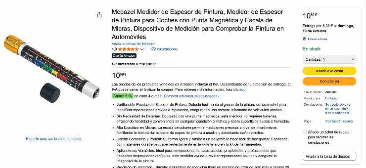 Penna magnetica da 11 euro